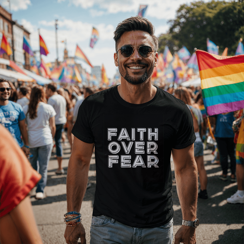 Faith Over Fear (White) – Unisex T-Shirt – Gift for Her - Gift for Him