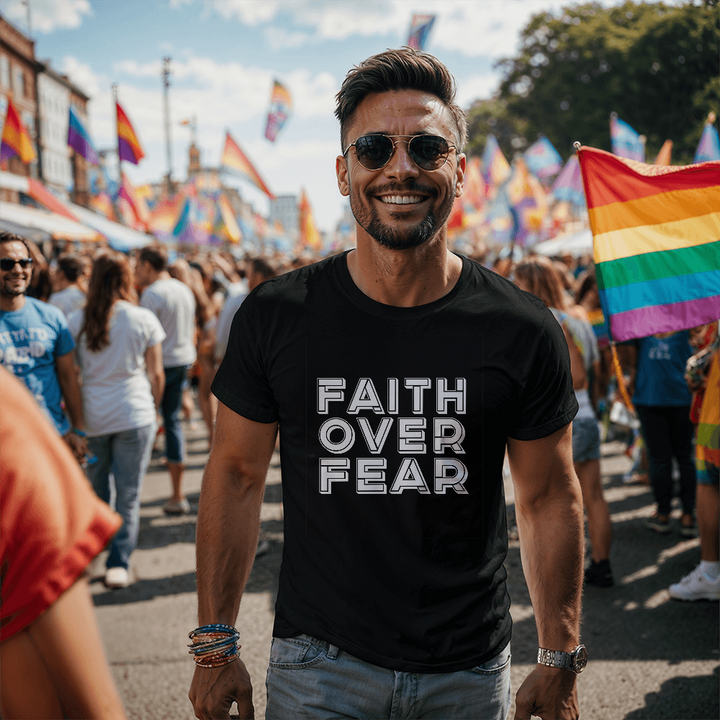 Faith Over Fear (White) – Unisex T-Shirt – Gift for Her - Gift for Him