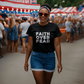 Faith Over Fear (White) - Bella + Canvas 3001 Unisex T-shirt Front Print - Gift for Her - Gift for Him
