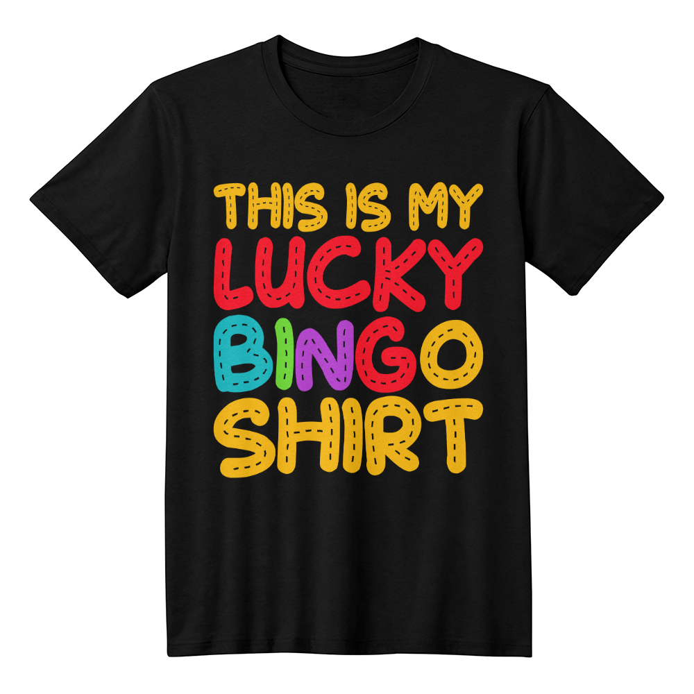 This Is My Lucky Bingo Shirt - Bella + Canvas 3001 Unisex T-Shirt Front Print - Gift for Her - Gift for Him