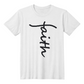 Faith (Black) - Bella + Canvas 3001 Unisex T-Shirt Front Print - Gift for Her - Gift for Him