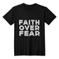 Faith Over Fear (White) - Bella + Canvas 3001 Unisex T-shirt Front Print - Gift for Her - Gift for Him