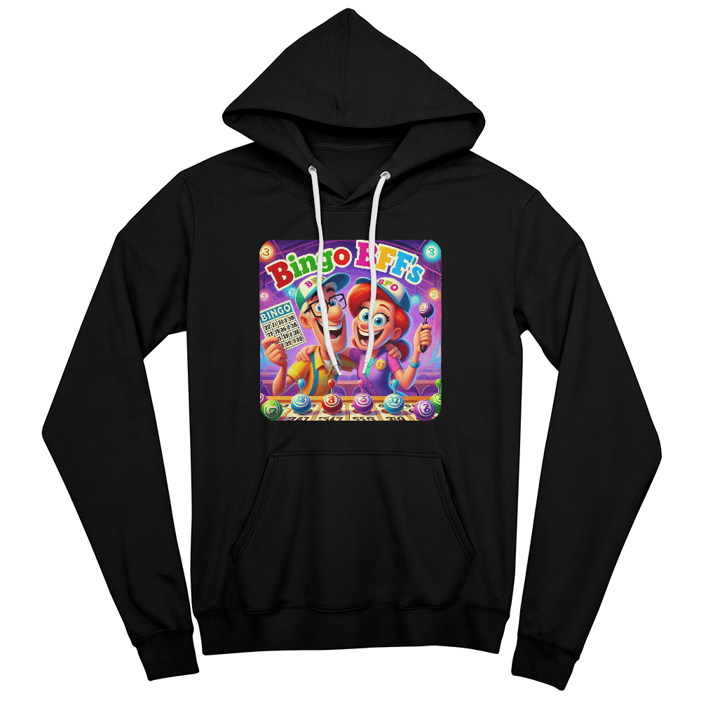 Bingo BFFS 1 - Bella + Canvas 3719 Unisex Pullover Hoodie Front Print - Gift for Her - Gift for Him