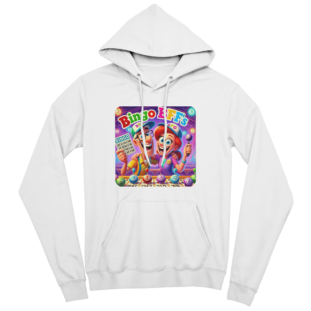 Bingo BFFS 1 - Bella + Canvas 3719 Unisex Pullover Hoodie Front Print - Gift for Her - Gift for Him