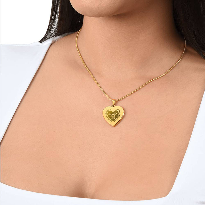 The Best Kind Of Mom Raises a Firefighter Engraved Heart Necklace – Gift for Mom
