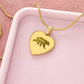 Mama Bear - Engraved Heart Necklace - Gift for Mom