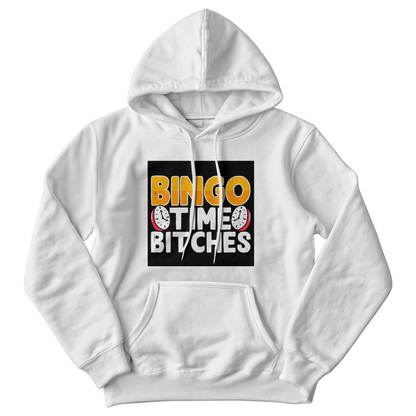 Bingo Time Bitches - Gildan 18500 Unisex Hooded Sweatshirt Front Print - Gift for Her