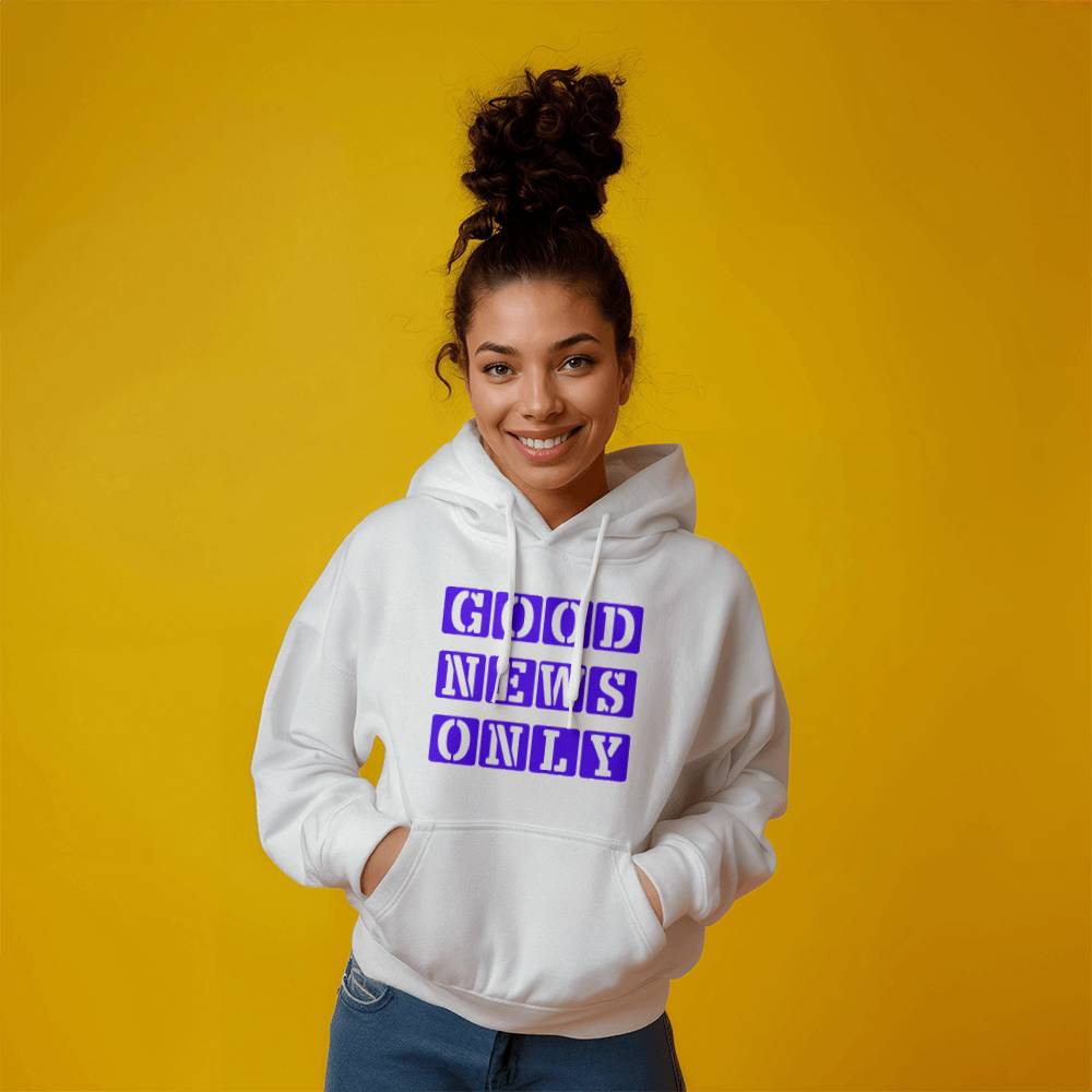 Good News Only - Gildan 18500 Unisex Hooded Sweatshirt Front Print - Gift for Her - Gift for Him