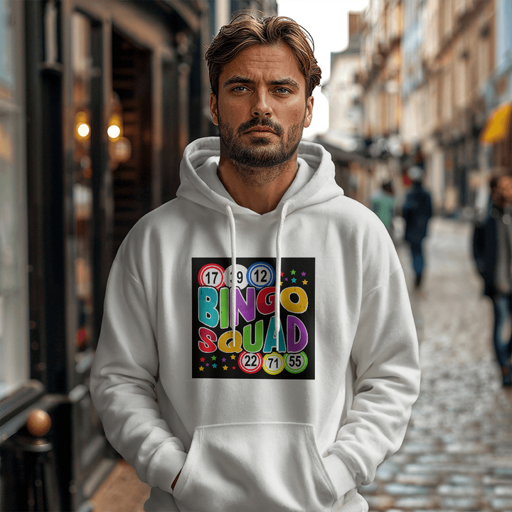 Bingo Squad Hooded Sweatshirt – Gift for Her