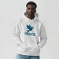 PEACE - Gildan 18500 Unisex Hooded Sweatshirt Front Print - Gift for Her - Gift for Him