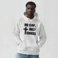 No Cap, Just Cross (Black) - Gildan 18500 Unisex Hooded Sweatshirt Front Print - Gift for Her - Gift for Him