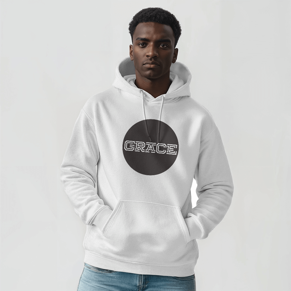 GRACE - Gildan 18500 Unisex Hooded Sweatshirt Front Print - Gift for Her - Gift for Him