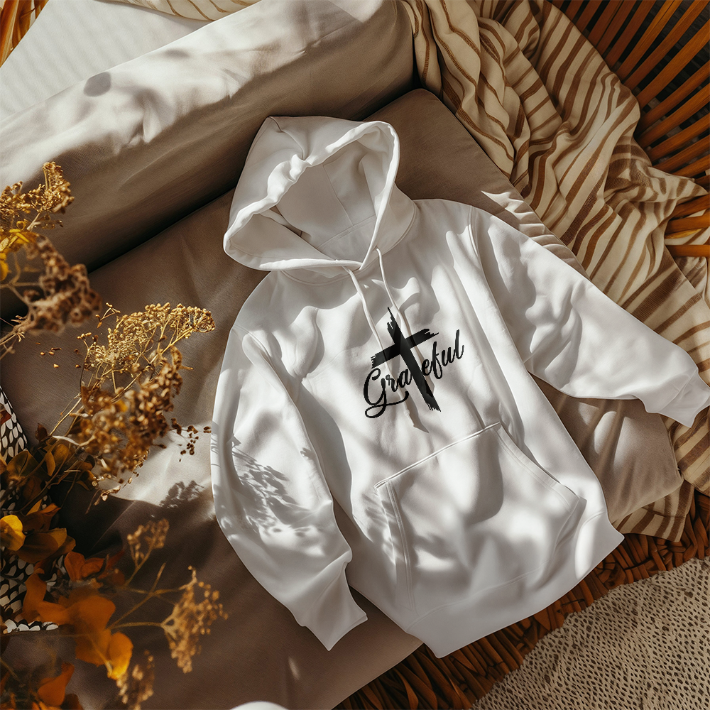 Grateful Hooded Sweatshirt – Gift for Her - Gift for Him