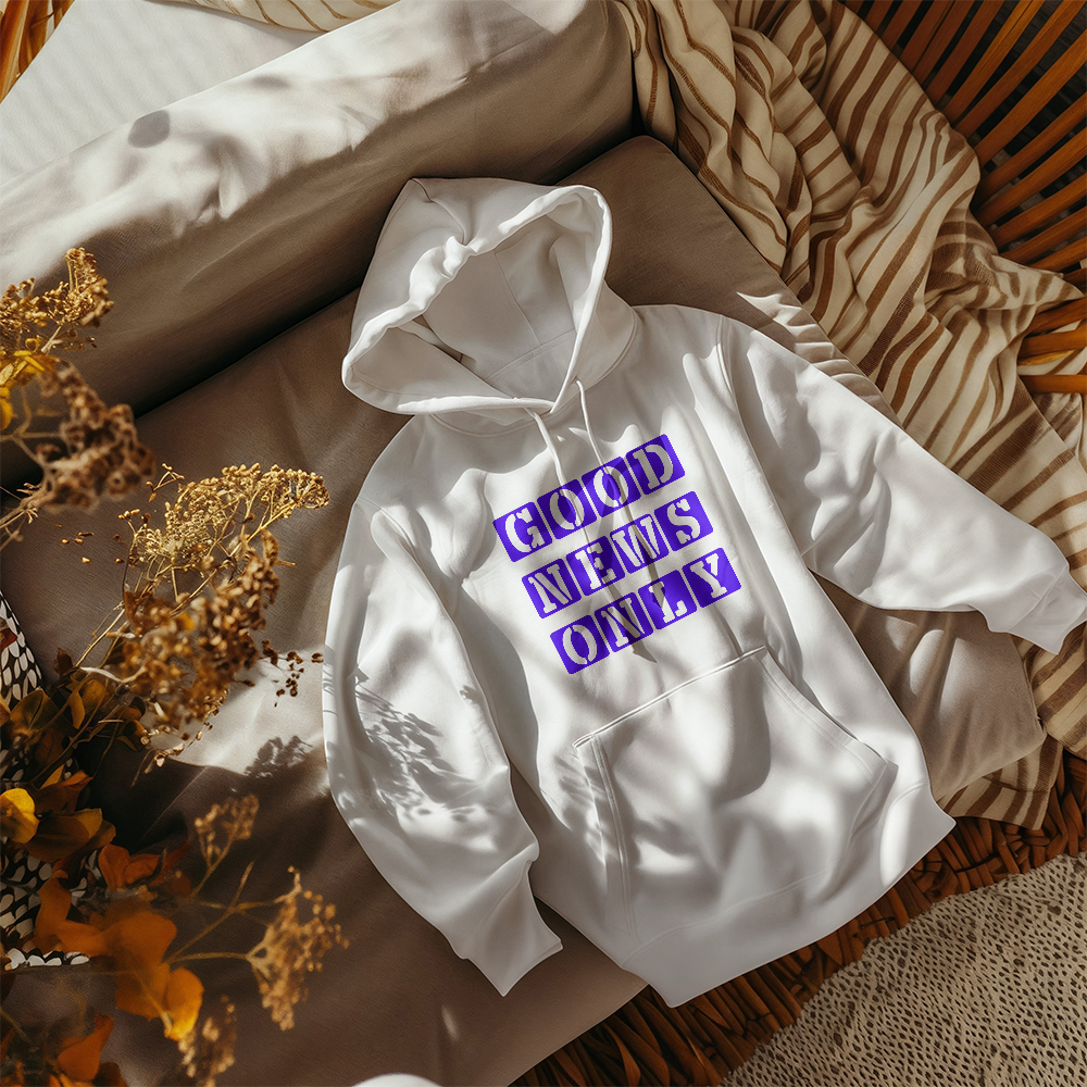 Good News Only - Gildan 18500 Unisex Hooded Sweatshirt Front Print - Gift for Her - Gift for Him