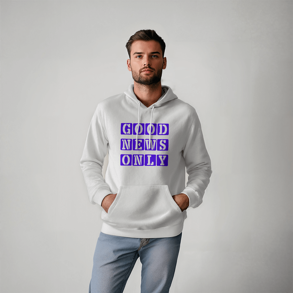 Good News Only - Gildan 18500 Unisex Hooded Sweatshirt Front Print - Gift for Her - Gift for Him