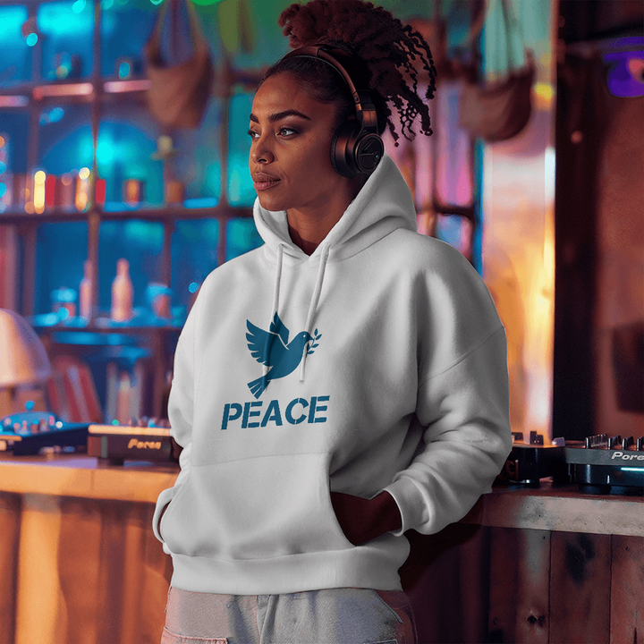 PEACE Hooded Sweatshirt – Gift for Her - Gift for Him