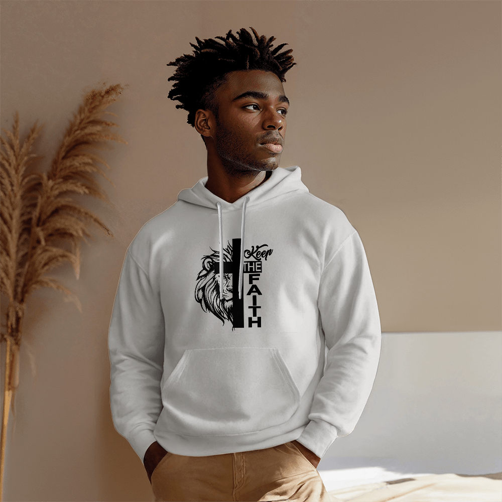 Keep The Faith 02 - Gildan 18500 Unisex Hooded Sweatshirt Front Print - Gift for Her - Gift for Him