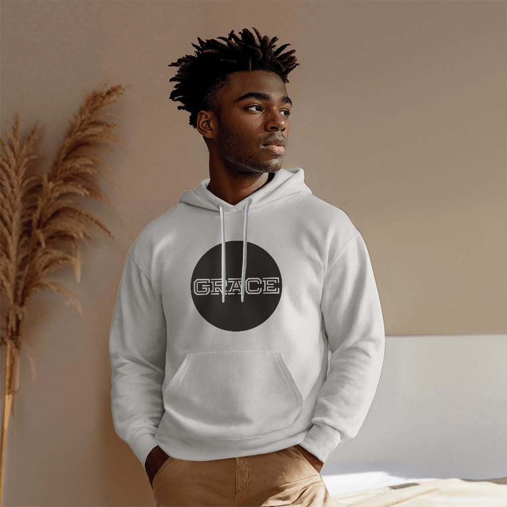 GRACE - Gildan 18500 Unisex Hooded Sweatshirt Front Print - Gift for Her - Gift for Him