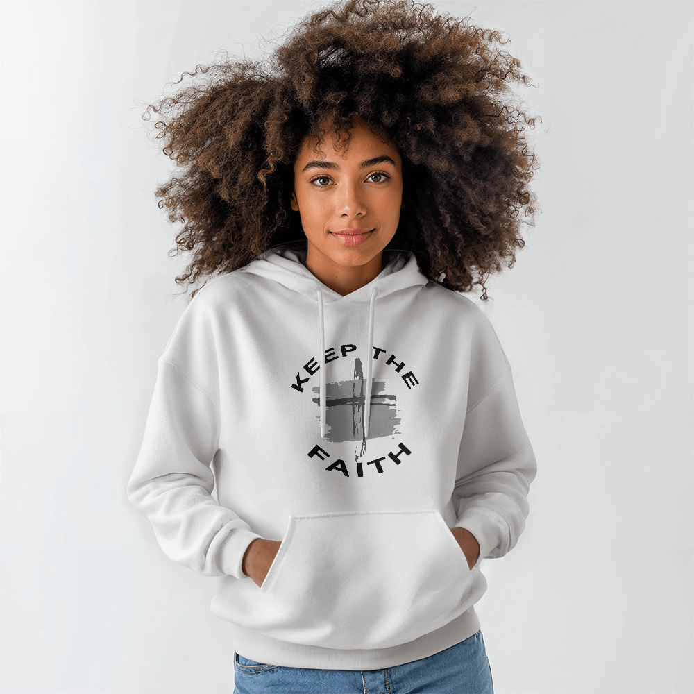 Keep The Faith - Gildan 18500 Unisex Hooded Sweatshirt Front Print - Gift for Her - Gift for Him