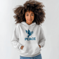 PEACE - Gildan 18500 Unisex Hooded Sweatshirt Front Print - Gift for Her - Gift for Him