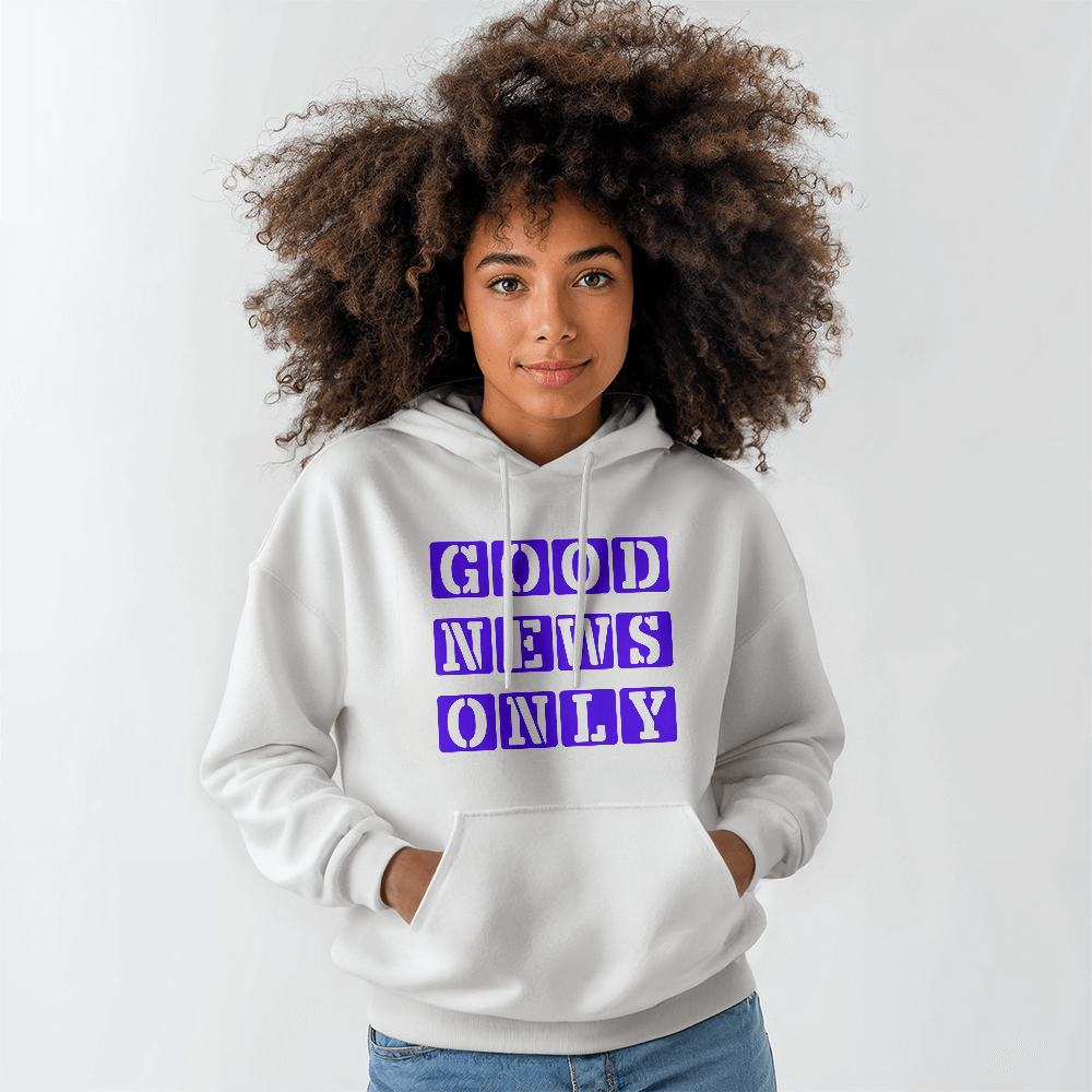 Good News Only - Gildan 18500 Unisex Hooded Sweatshirt Front Print - Gift for Her - Gift for Him