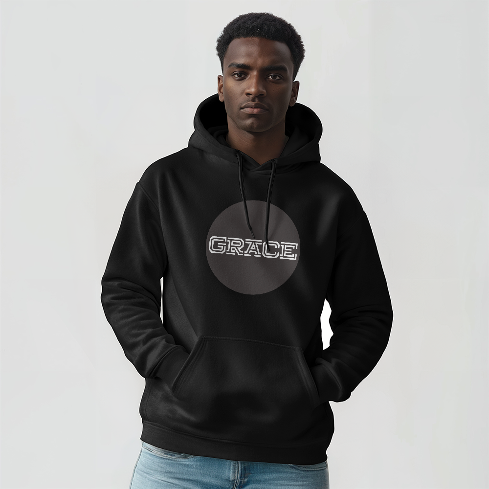 GRACE - Gildan 18500 Unisex Hooded Sweatshirt Front Print - Gift for Her - Gift for Him