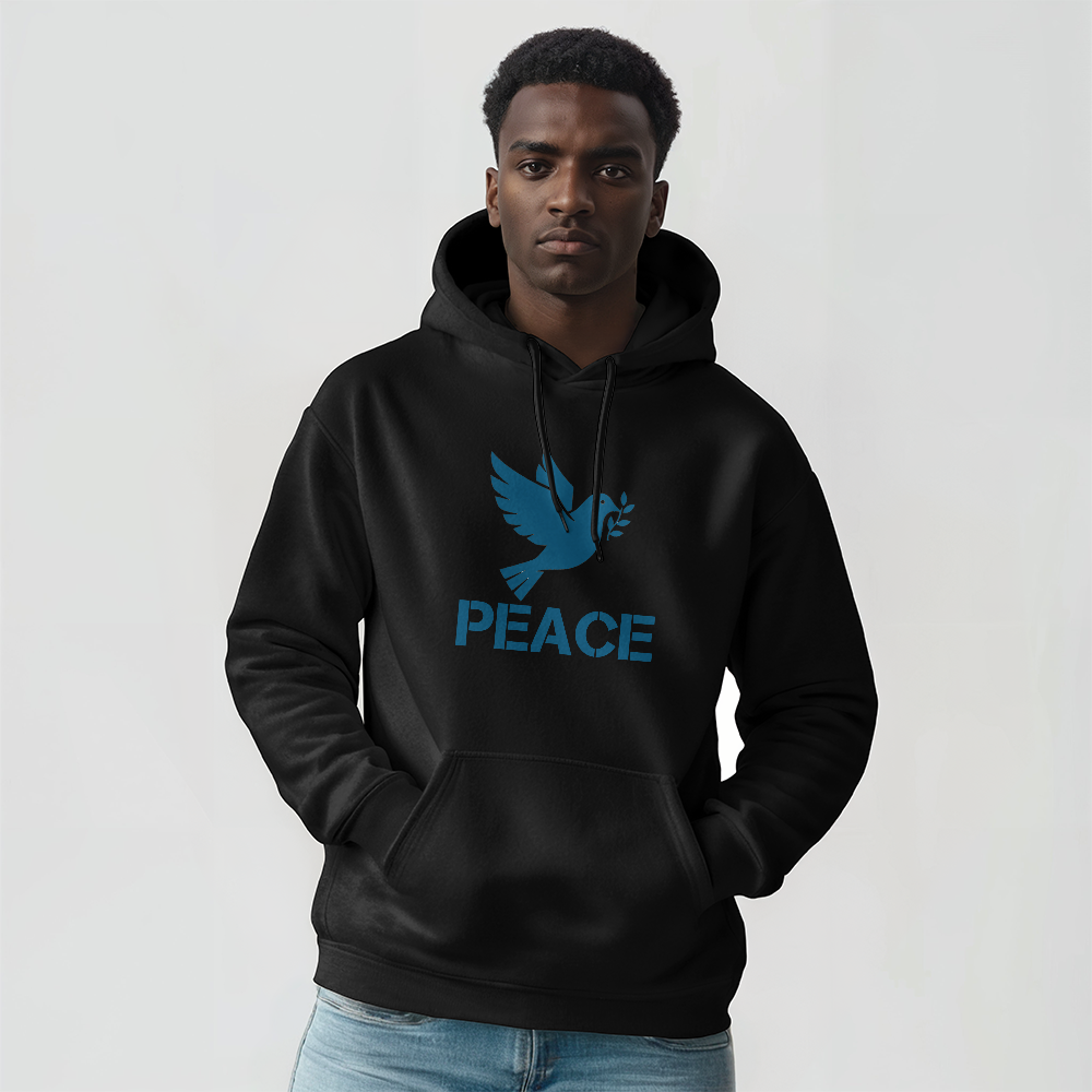 PEACE Hooded Sweatshirt – Gift for Her - Gift for Him