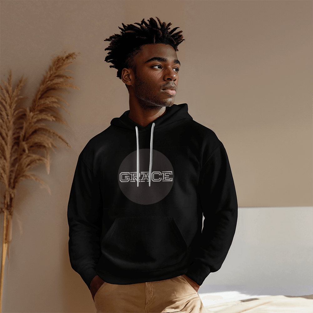 GRACE - Gildan 18500 Unisex Hooded Sweatshirt Front Print - Gift for Her - Gift for Him