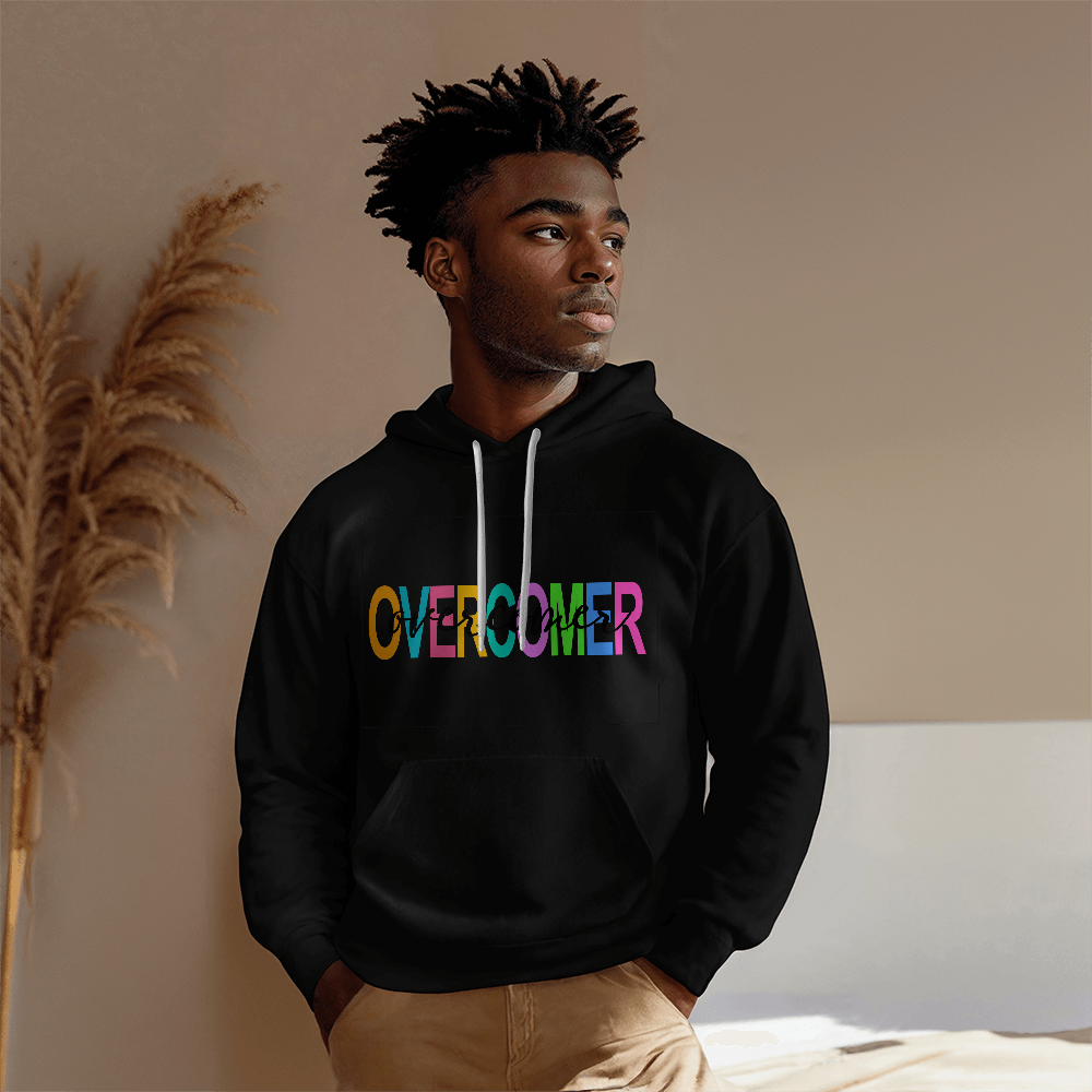 Overcomer - Gildan 18500 Unisex Hooded Sweatshirt Front Print - Gift for Her - Gift for Him