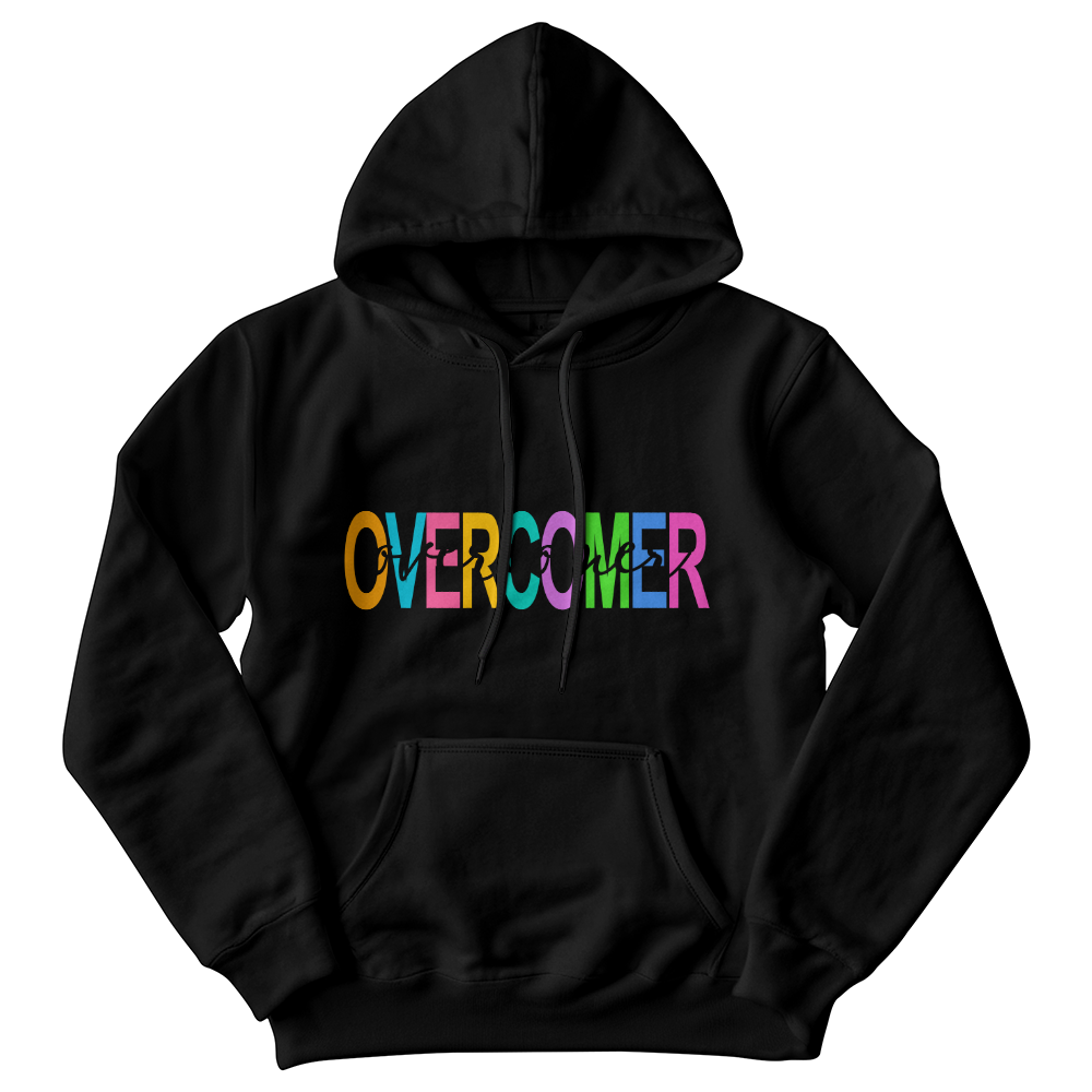 Overcomer - Gildan 18500 Unisex Hooded Sweatshirt Front Print - Gift for Her - Gift for Him