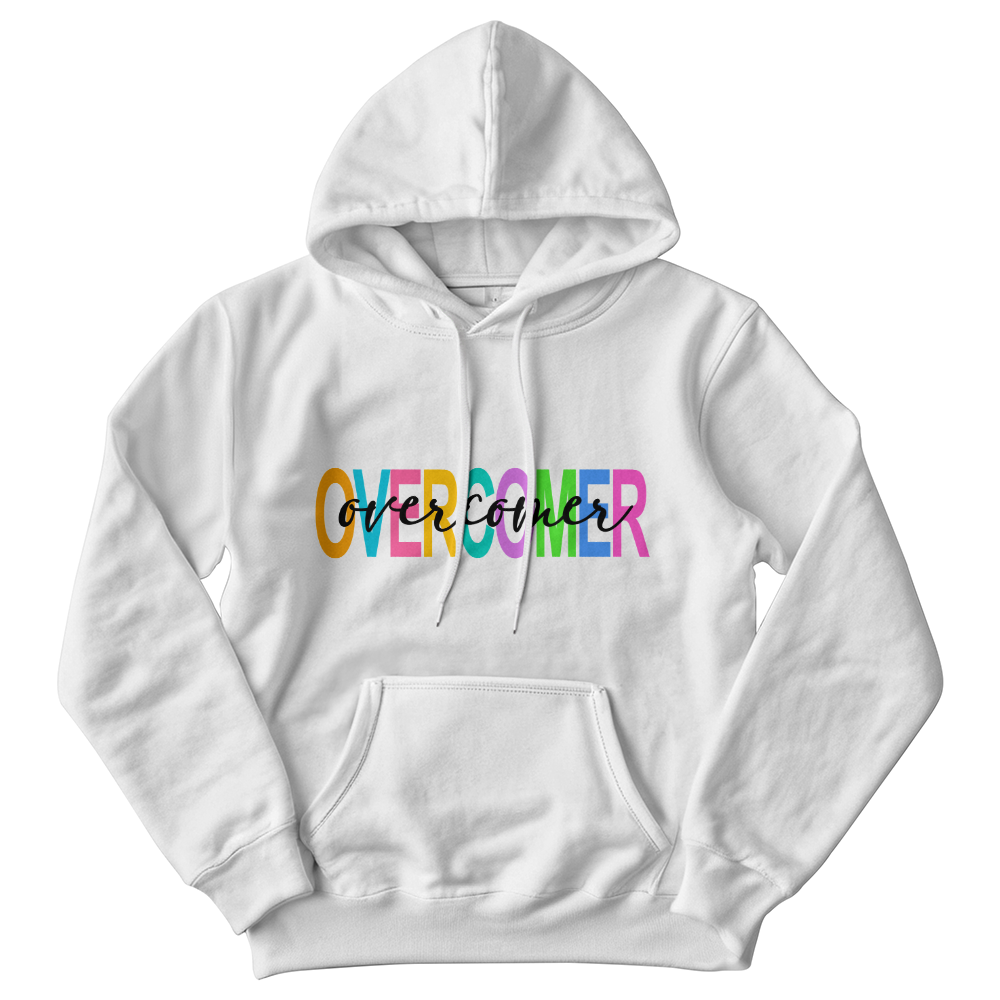Overcomer - Gildan 18500 Unisex Hooded Sweatshirt Front Print - Gift for Her - Gift for Him