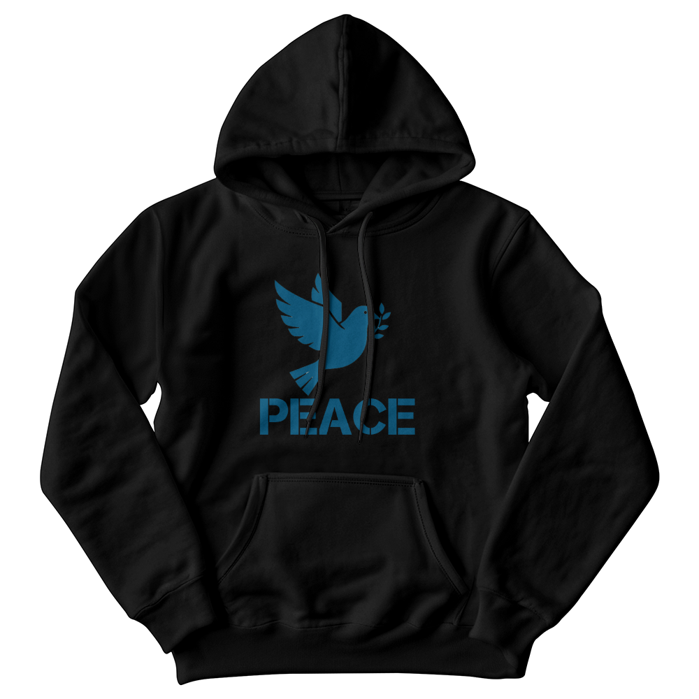 PEACE - Gildan 18500 Unisex Hooded Sweatshirt Front Print - Gift for Her - Gift for Him