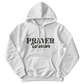Prayer Warrior (Black) - Gildan 18500 Unisex Hooded Sweatshirt Front Print - Gift for Her - Gift for Him
