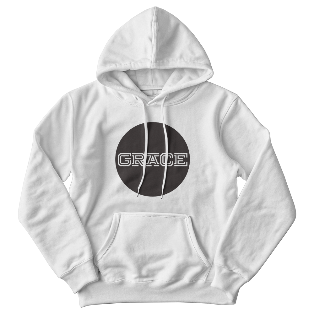 GRACE - Gildan 18500 Unisex Hooded Sweatshirt Front Print - Gift for Her - Gift for Him