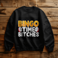 Bingo Time Bitches - Gildan 18000 Unisex Crewneck Sweatshirt Front Print - Gift for Her