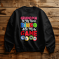 Grandma Is My Name Bingo Is My Game - Gildan 18000 Unisex Crewneck Sweatshirt Front Print - Gift for Grandma