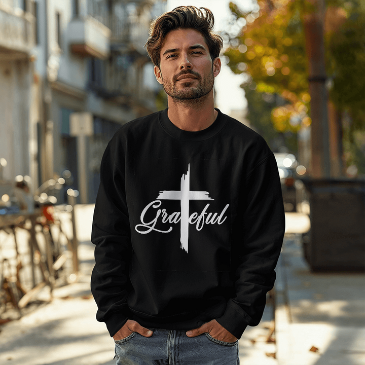 Grateful Crewneck Sweatshirt – Gift for Her - Gift for Him