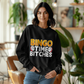 Bingo Time Bitches - Gildan 18000 Unisex Crewneck Sweatshirt Front Print - Gift for Her