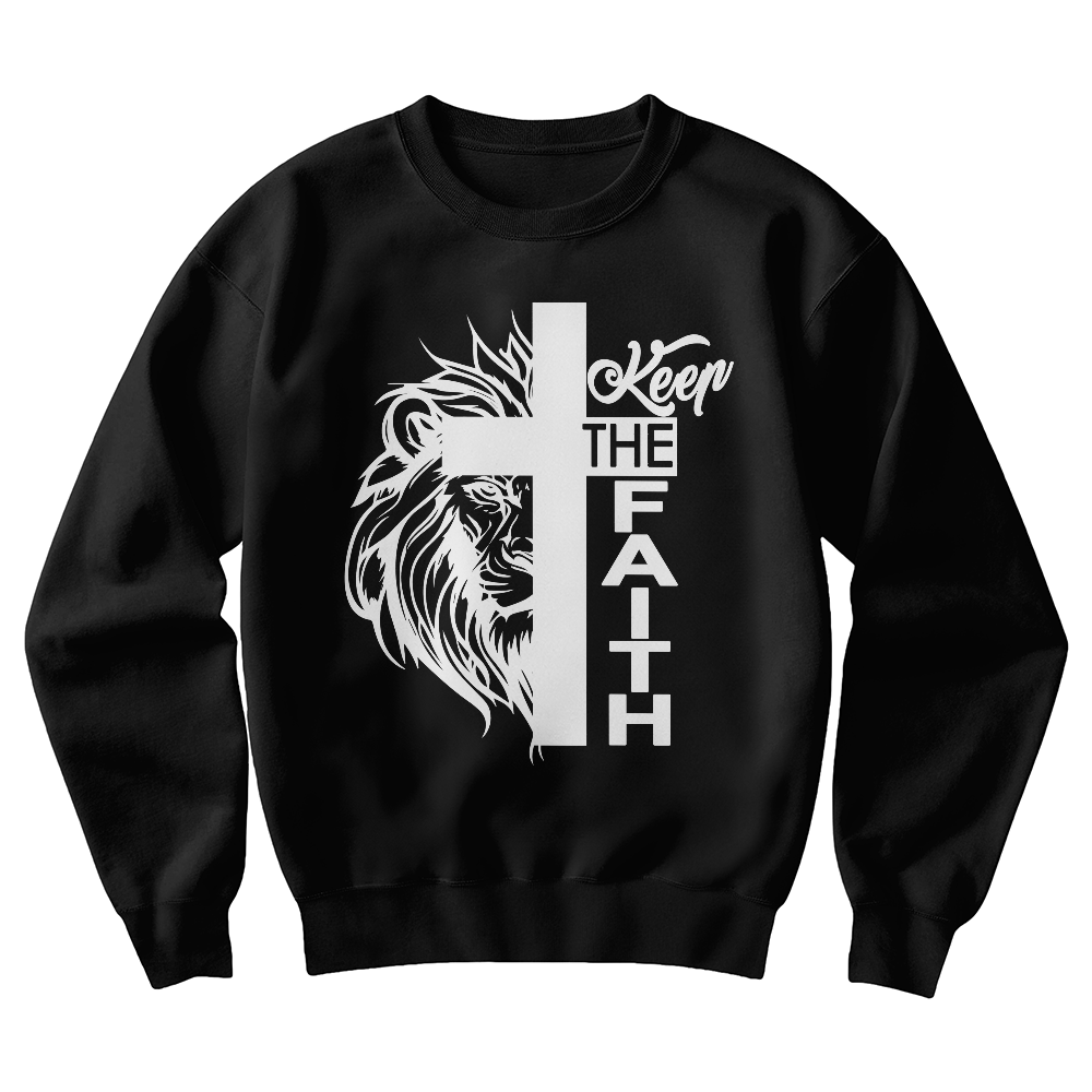 Keep The Faith 02 - Gildan 18000 Unisex Crewneck Sweatshirt Front Print - Gift for Her - Gift for Him