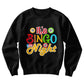 It's Bingo Night (BLACK) - Gildan 18000 Unisex Crewneck Sweatshirt Front Print - Gift for Her - Gift for Him
