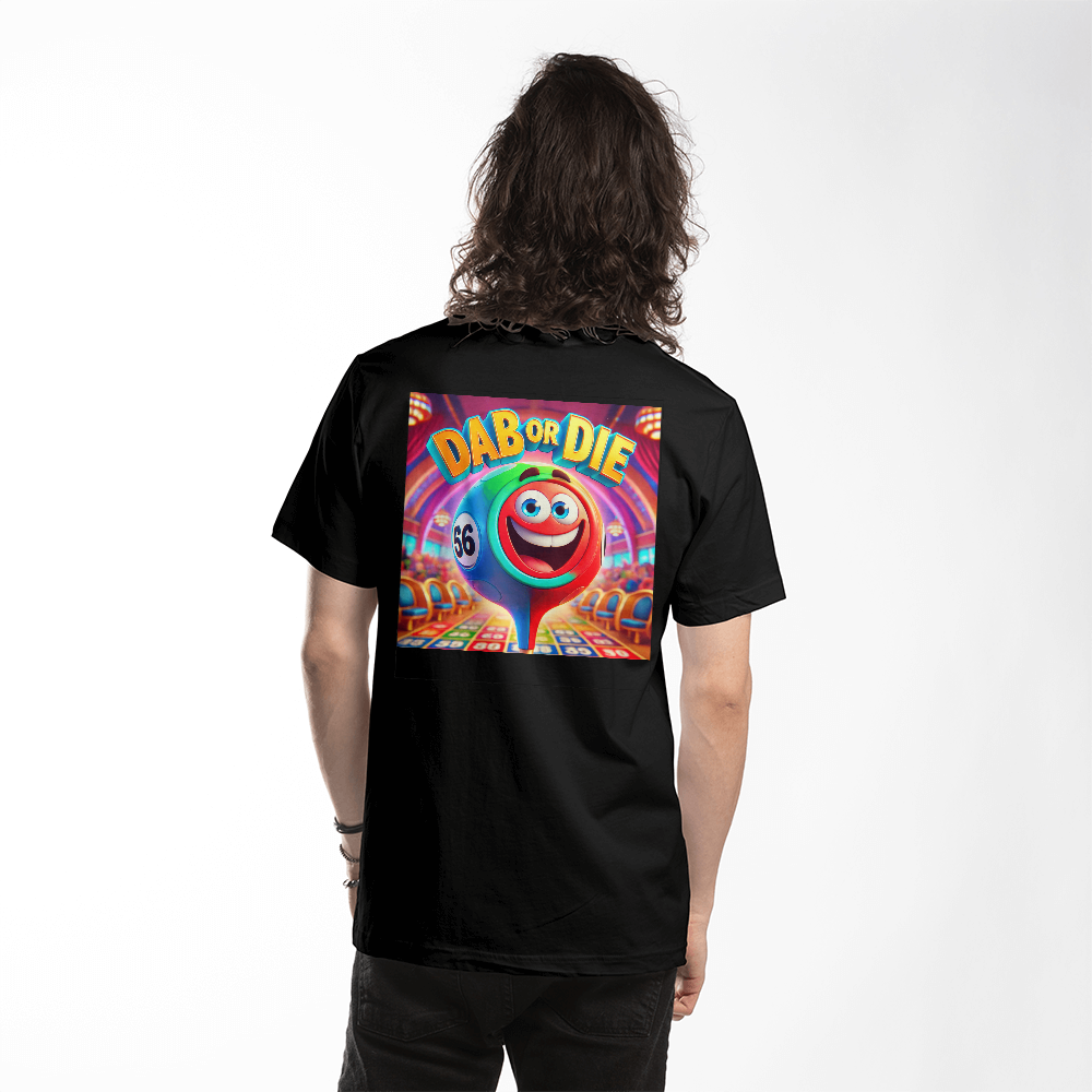 Dab Or Die 1 - Bella + Canvas 3001 Unisex T-shirt Back Print - Gift for Her - Gift for Him