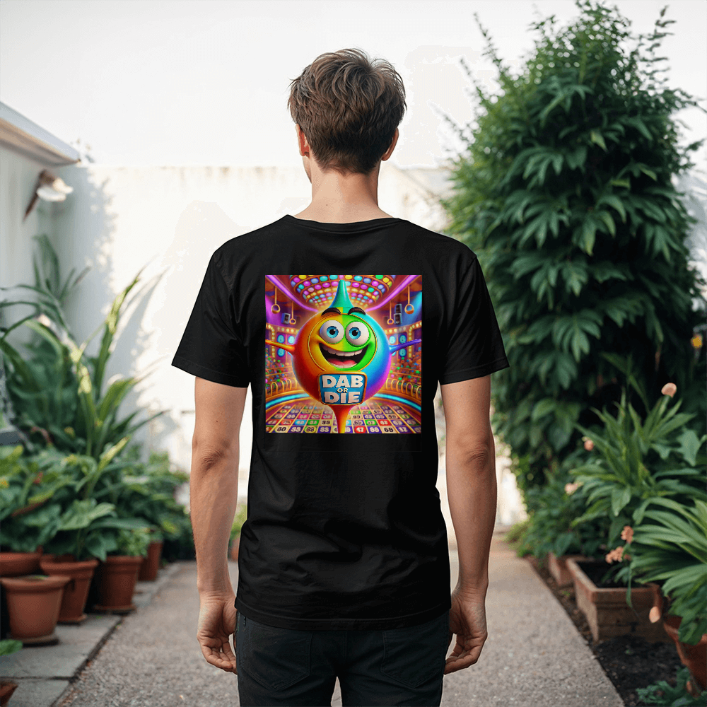 Dab Or Die 2 - Bella + Canvas 3001 Unisex T-shirt Back Print - Gift for Her - Gift for Him