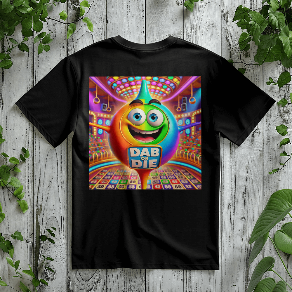 Dab Or Die 2 - Bella + Canvas 3001 Unisex T-shirt Back Print - Gift for Her - Gift for Him