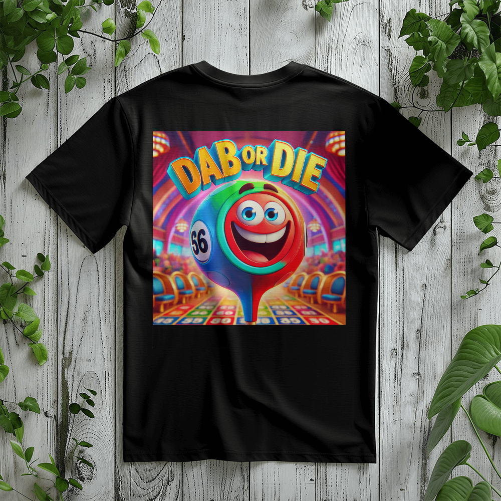 Dab Or Die 1 - Bella + Canvas 3001 Unisex T-shirt Back Print - Gift for Her - Gift for Him
