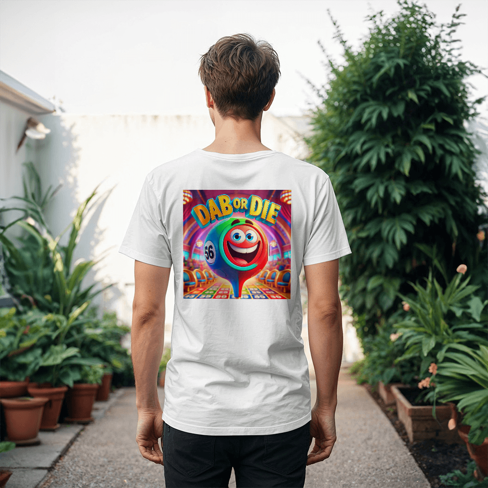 Dab Or Die 1 - Bella + Canvas 3001 Unisex T-shirt Back Print - Gift for Her - Gift for Him