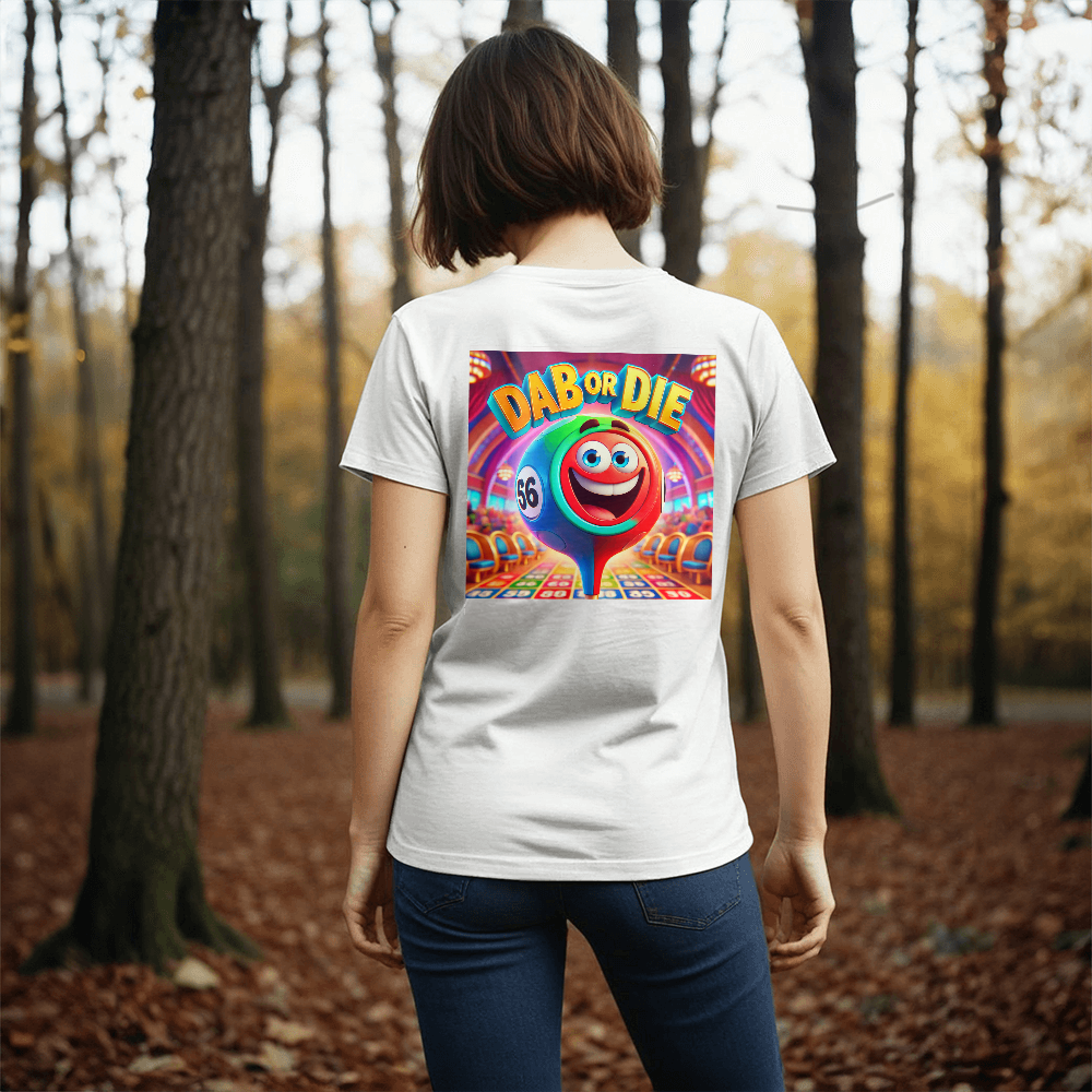 Dab Or Die 1 - Bella + Canvas 3001 Unisex T-shirt Back Print - Gift for Her - Gift for Him