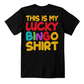 This Is My Lucky Bingo Shirt - Bella + Canvas 3001 Unisex T-shirt Back Print - Gift for Her - Gift for Him