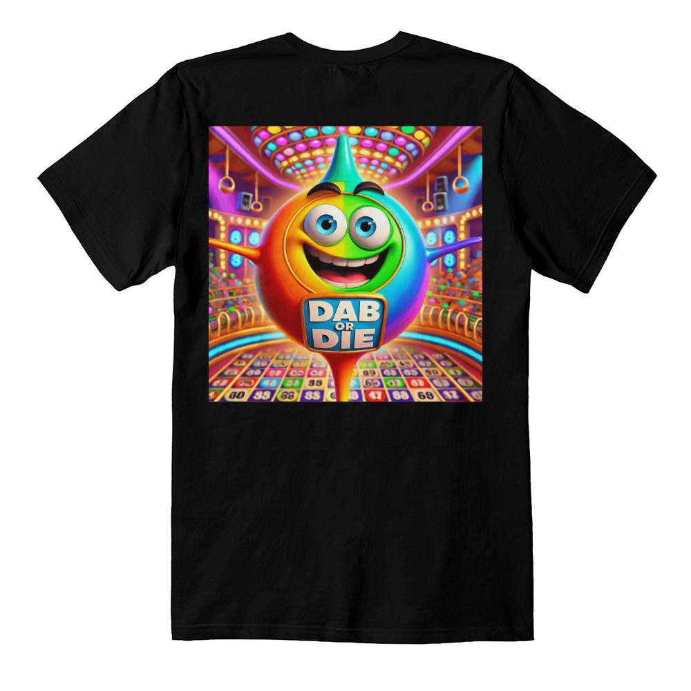 Dab Or Die 2 - Bella + Canvas 3001 Unisex T-shirt Back Print - Gift for Her - Gift for Him