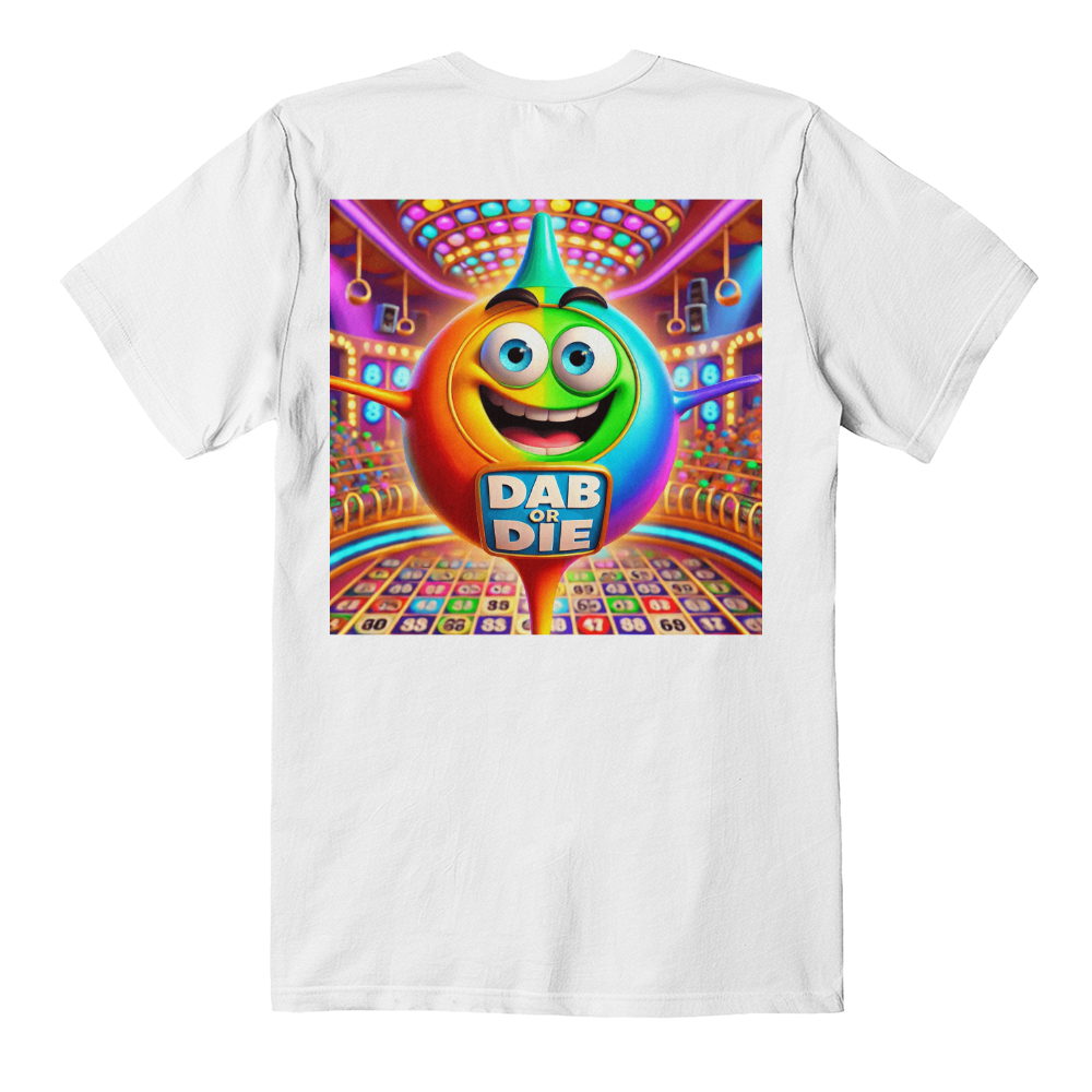 Dab Or Die 2 - Bella + Canvas 3001 Unisex T-shirt Back Print - Gift for Her - Gift for Him