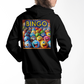 Bingo 1 - Bella + Canvas 3719 Pullover Fleece Hoodie Back Print - Gift for Her - Gift for Him